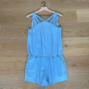 Fabletics Denim romper size small.